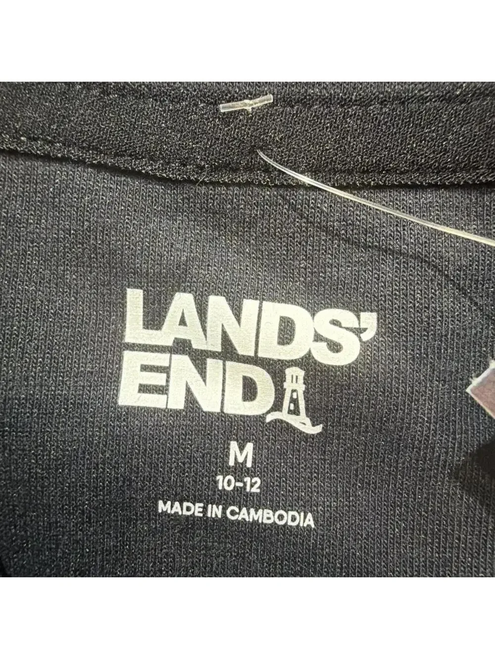 Lands' End Men's Navy and Black Hoody